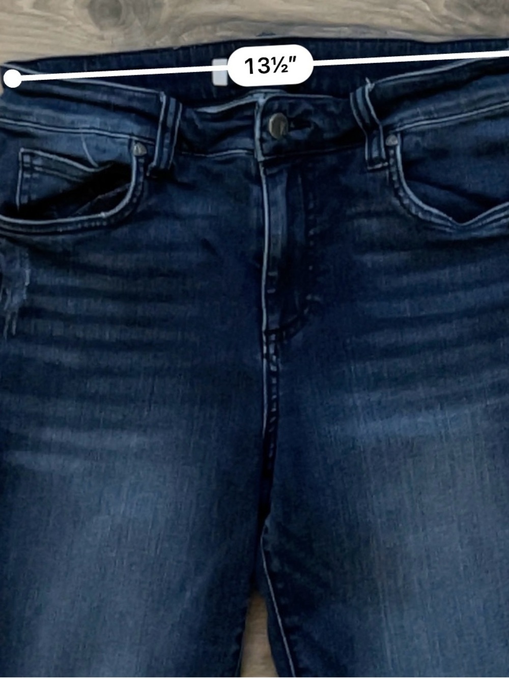 Kut from the Kloth Dark Indigo Cropped Stretch Skinny Jeans - Picture 3 of 6